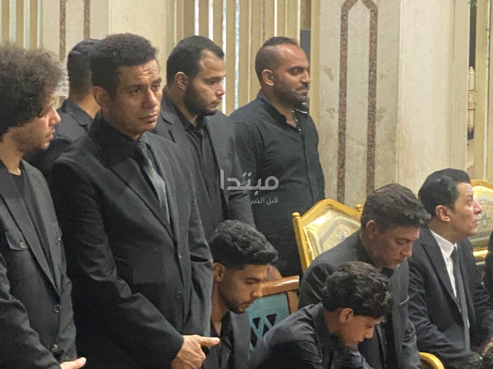 عزاء المطرب الشعبي أحمد عامر
