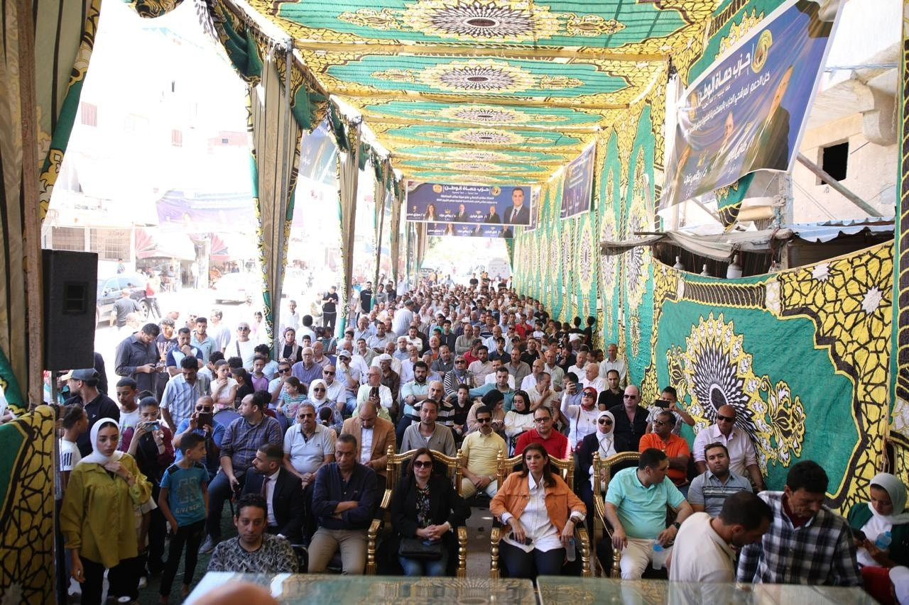 حملة دعاية انتخابية لمرشحي حماة الوطن بالشيوخ