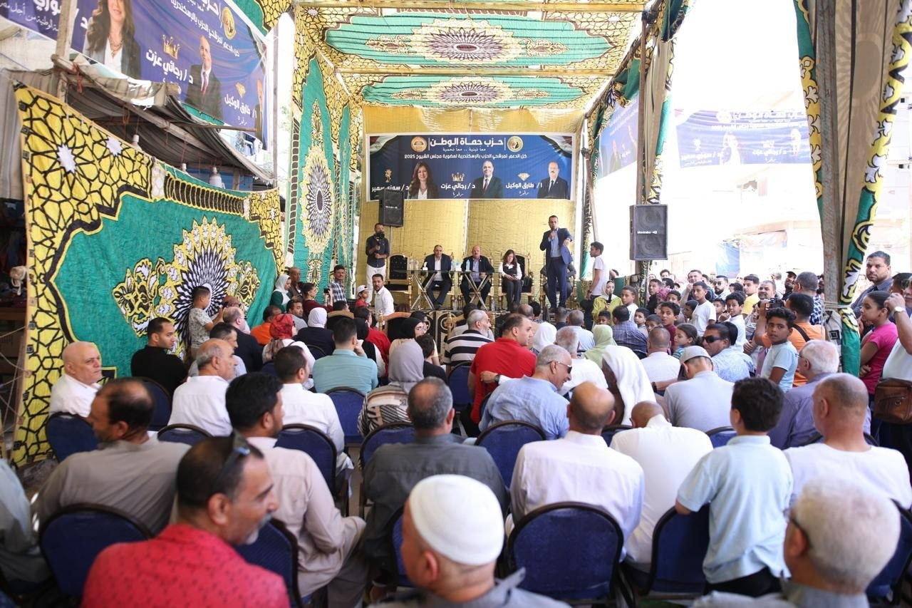 حملة دعاية انتخابية لمرشحي حماة الوطن بالشيوخ