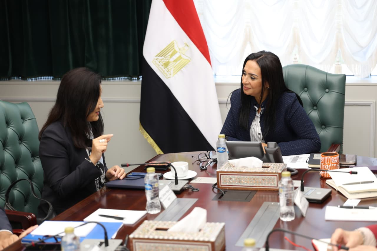وزيرة التضامن خلال اللقاء