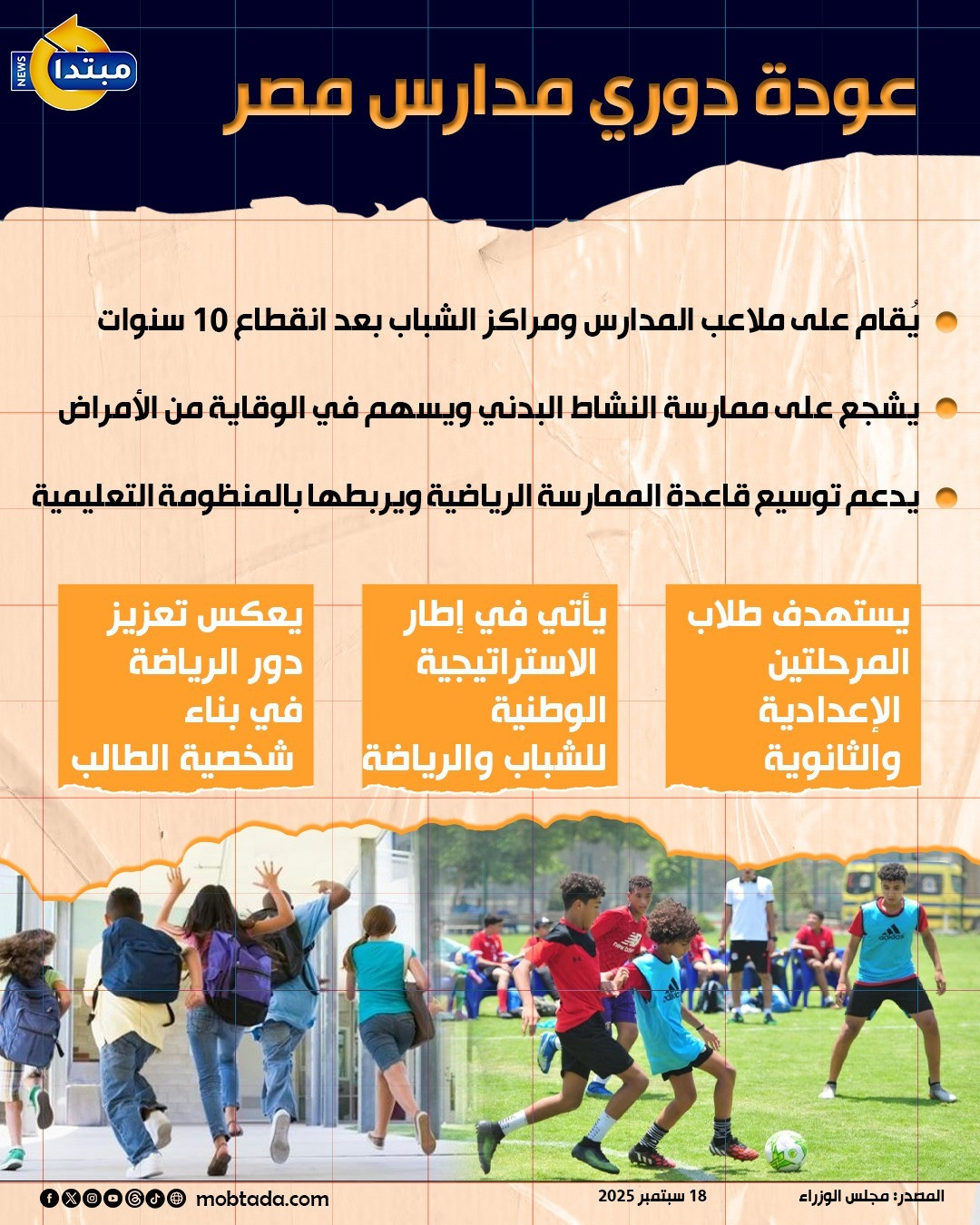 عودة دوري مدارس مصر