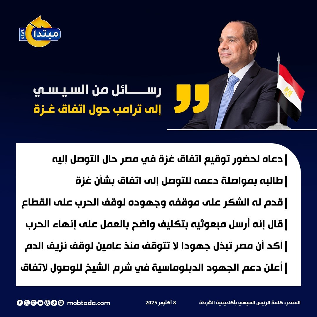 رسائل من السيسي