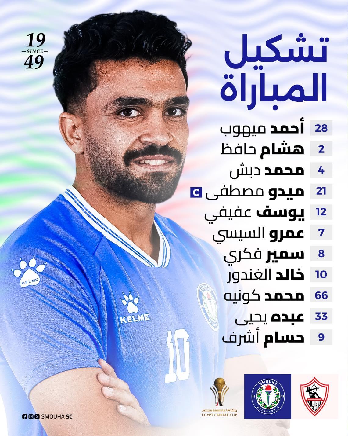 الزمالك ضد سموحة.. تشكيل الموج الأزرق