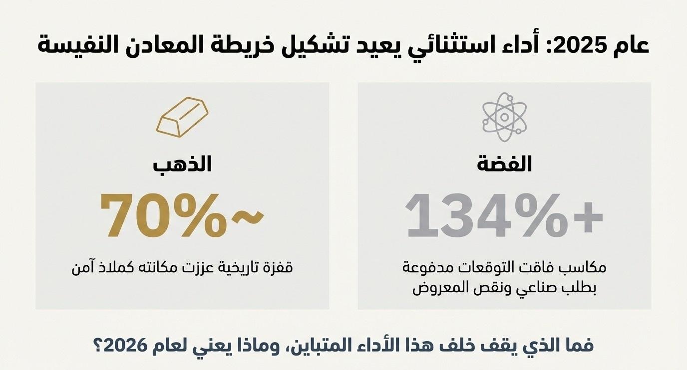 الذهب والفضة في 2025