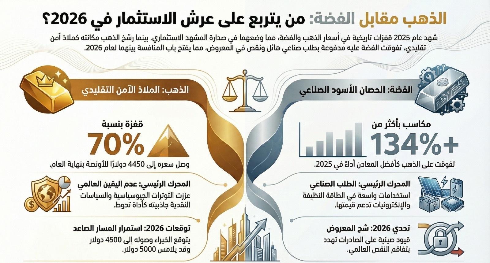 الذهب والفضة في 2025