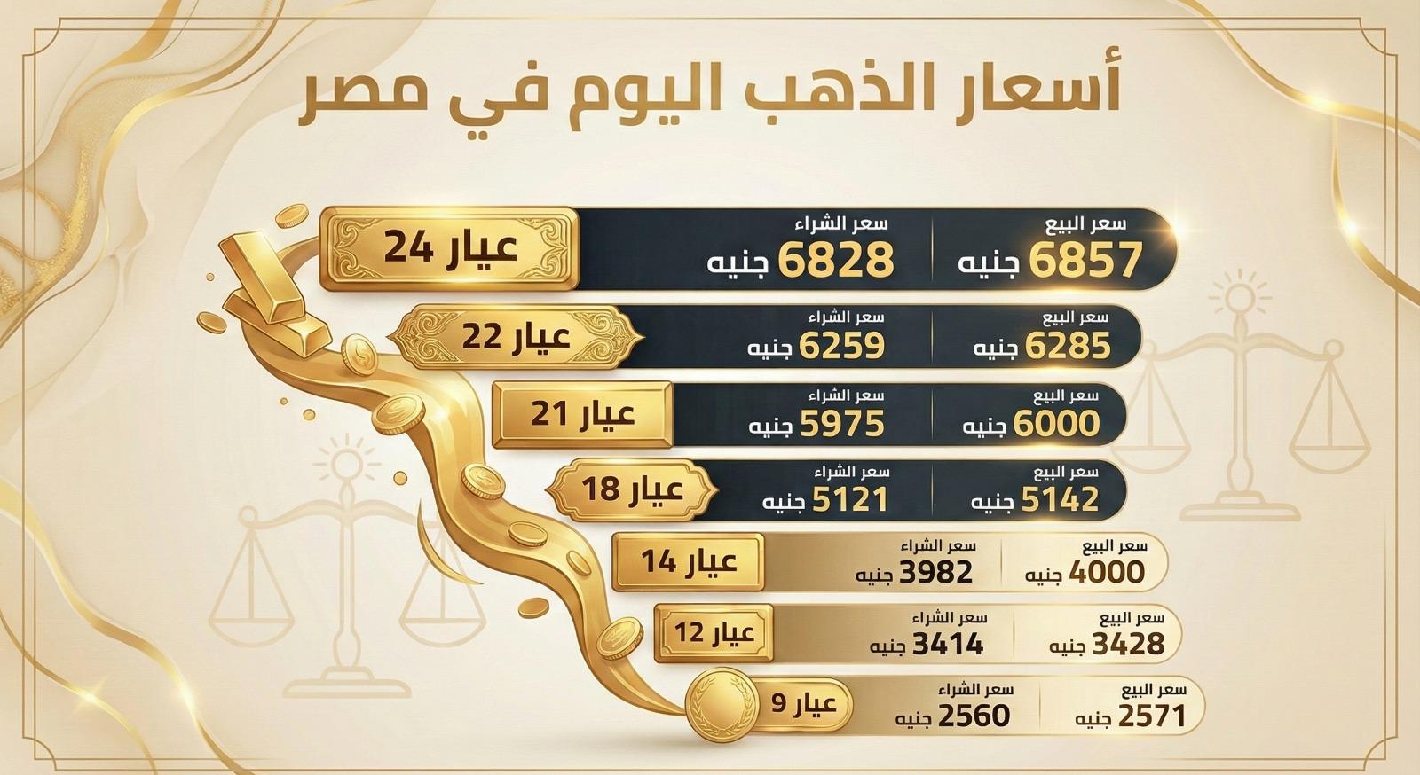 سعر الذهب اليوم 6 يناير 2026