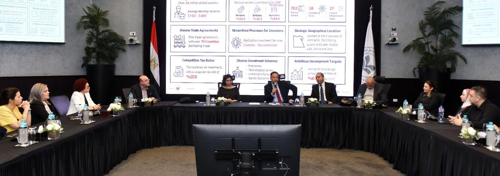 وفد من رجال الأعمال الكنديين في هيئة الاستثمار