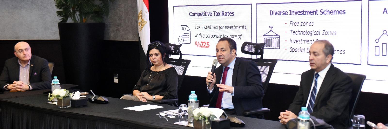 وفد من رجال الأعمال الكنديين في هيئة الاستثمار