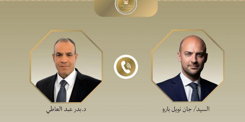 وزير الخارجية يبحث مع نظيره الفرنسي العلاقات الثنائية ومستجدات الأوضاع في المنطقة