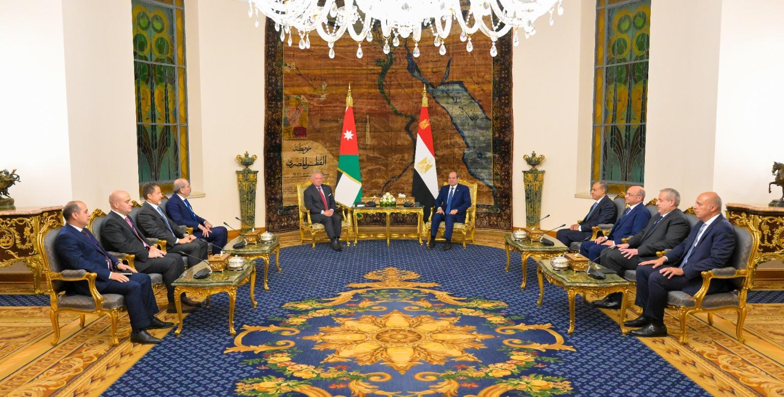 لقاء الرئيس السيسي والعاهل الأردني
