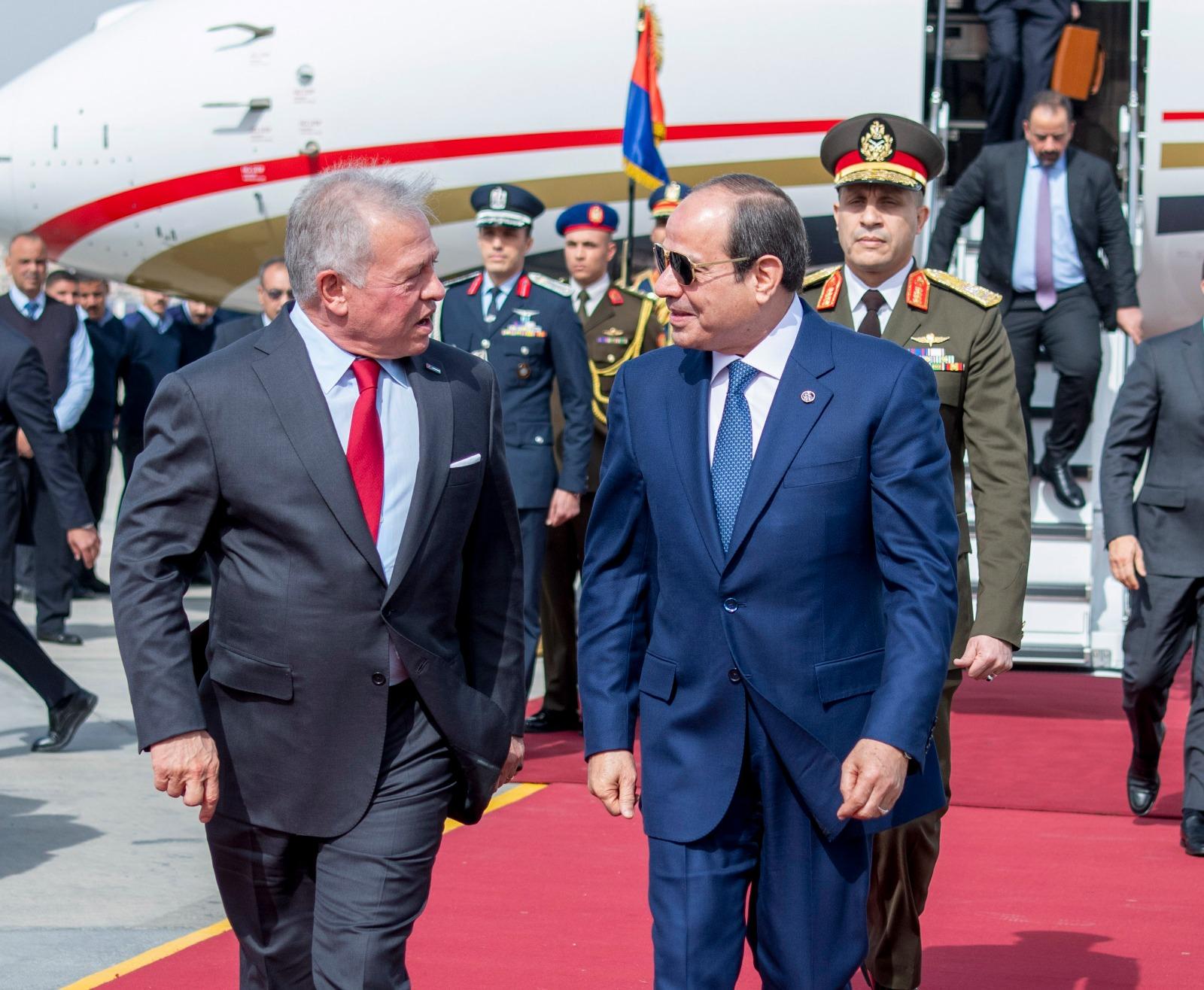 لقاء الرئيس السيسي والعاهل الأردني