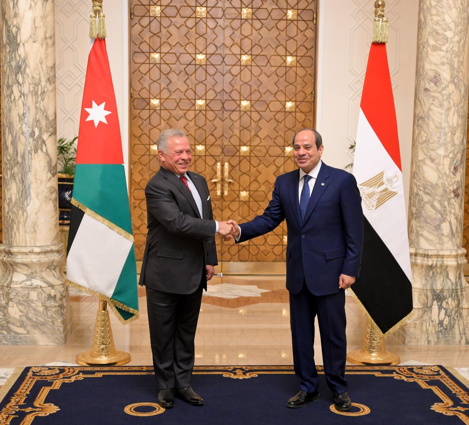 لقاء الرئيس السيسي والعاهل الأردني