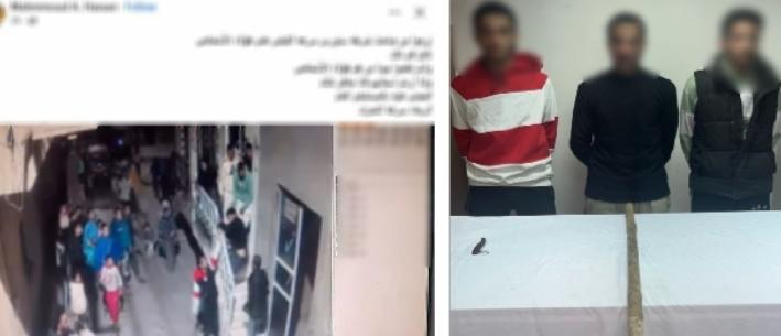 أمن الفيوم يضبط 3 متهمين بعد اتهامهم بالاعتداء على جيرانهم بأسلحة بيضاء وعصي خشبية