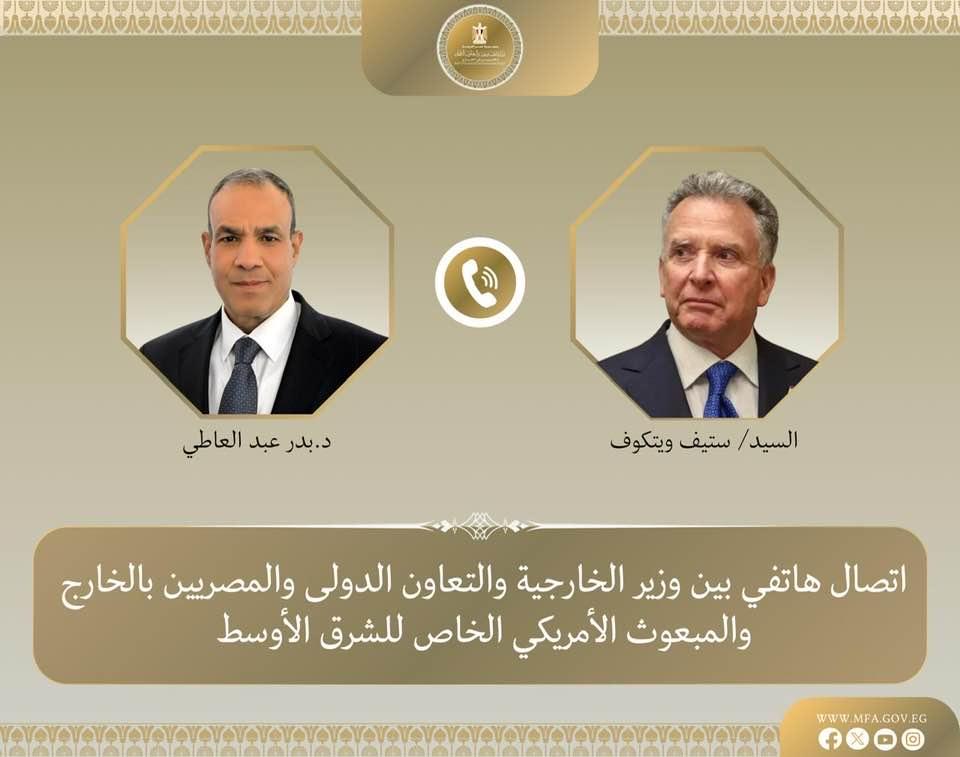 وزير الخارجية المصري يبحث مع فيتيكوف نتائج مفاوضات جنيف حول الملف النووي الإيراني