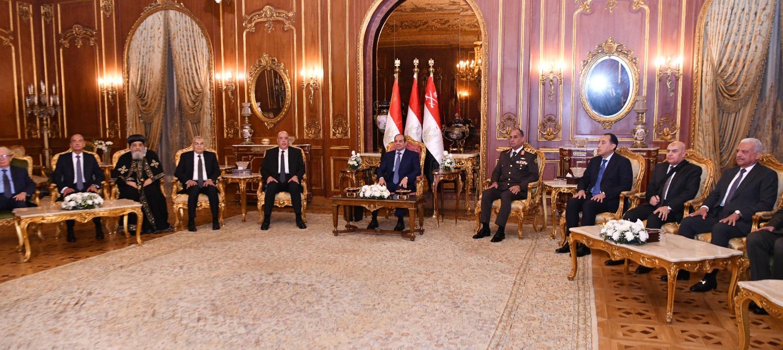 الرئيس السيسي يوجه رسائل طمأنة لمصر خلال حفل إفطار القوات المسلحة