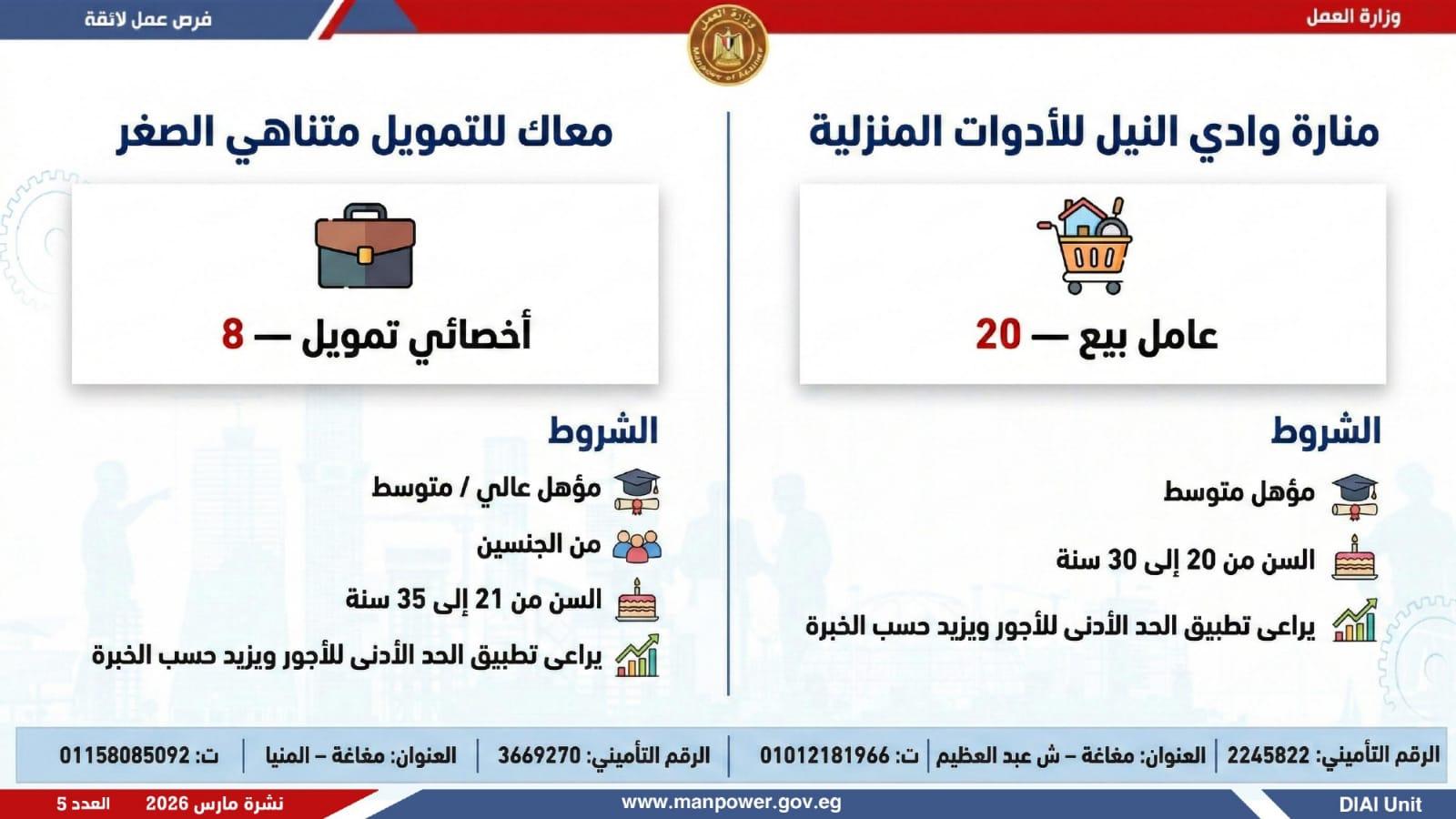 وظائف العمل 3