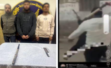 ضبط طرفي مشاجرة بأسلحة بيضاء وعصا خشبية في القليوبية