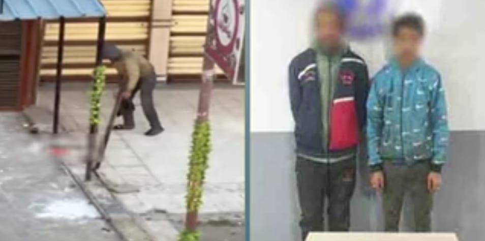 تفاصيل فيديو سرقة قطعة حديدية أمام أحد المحال ببورسعيد