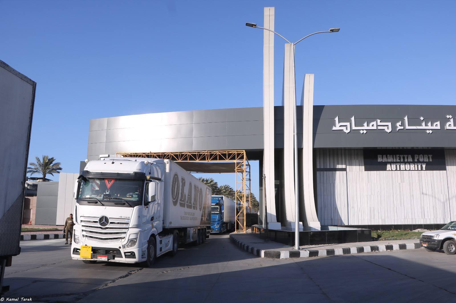ميناء دمياط يطلق خدمة ترانزيت جديدة للشحنات عبر خط الرورو إلى الخليج