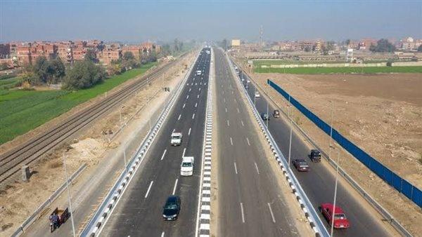 إغلاق جزئي لطريق مصر أسوان الزراعي الغربي لتنفيذ أعمال القطار الكهربائي السريع
