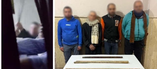 ضبط 4 أشخاص حاولوا اقتحام شقة سكنية بعصي خشبية في كفر الشيخ