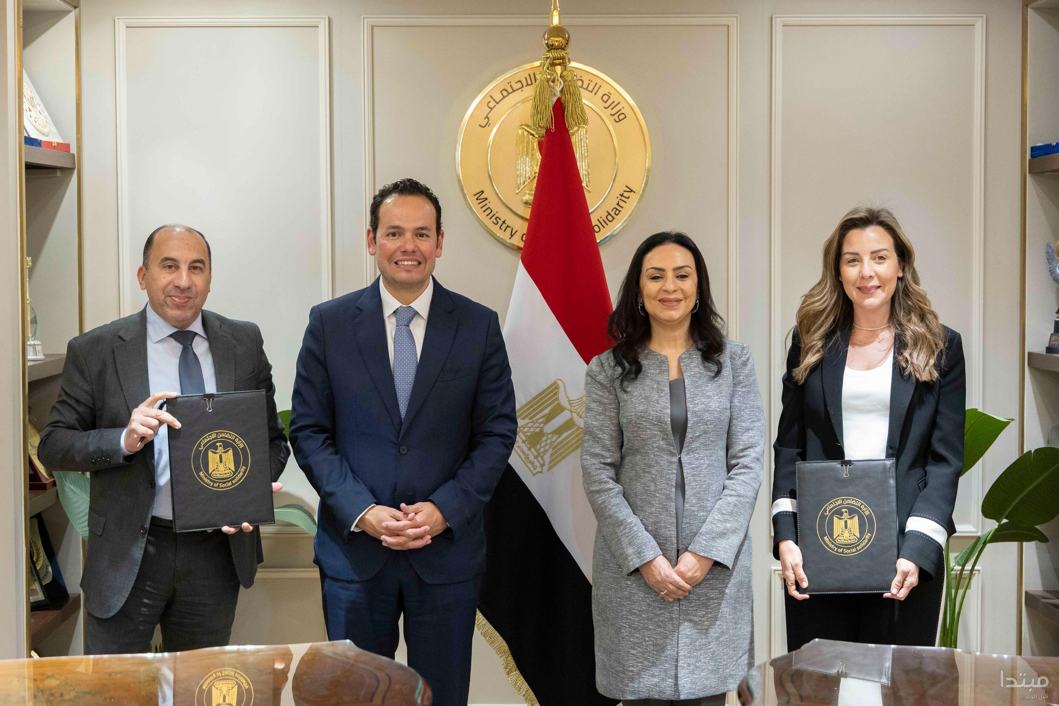 التضامن توقع 3 بروتوكولات تعاون مع مركز المعلومات بمجلس الوزراء