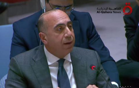 مندوب مصر بالأمم المتحدة: لا سلام في المنطقة إلا بانسحاب إسرائيل من الأراضي العربية