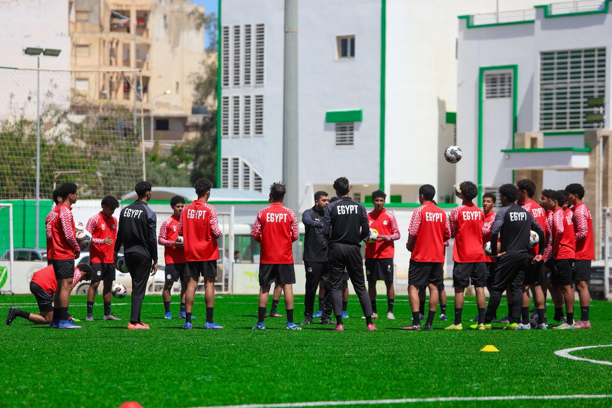منتخب الناشئين يختتم استعداداته لمواجهة الجزائر في البطولة العربية