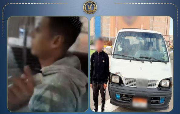 ضبط سائق ميكروباص لم يلتزم بخط السير بالبحر الأحمر وإحالته للنيابة