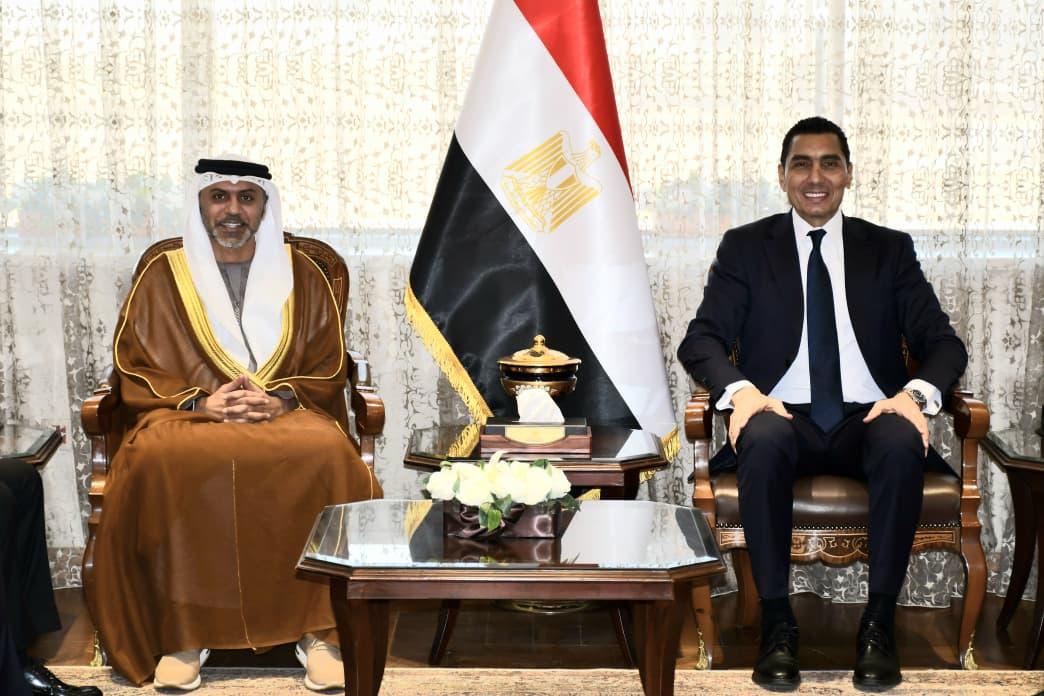 جوهرب نبييل يبحث تعزيز التعاون مع سفير الإمارات في المجالين الشبابي والرياضي