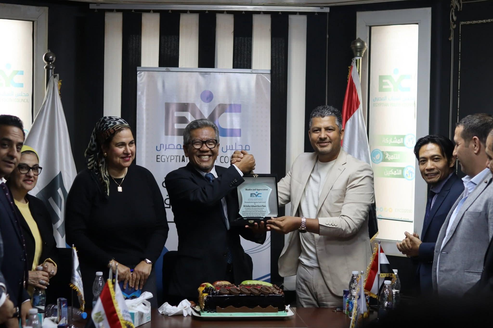 مجلس الشباب المصري يطلق مساراً دبلوماسياً للمجتمع المدني بحضور سفير إندونيسيا