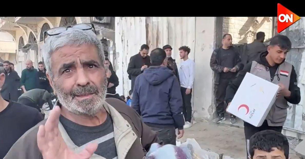 فلسطينيون من قلب غزة يشكرون الرئيس السيسي ومصر على دعمهم الإنساني