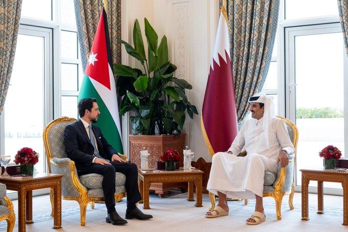 ولي العهد الأردني يؤكد تضامن المملكة مع قطر ودول المنطقة لحماية أمنها وسيادتها