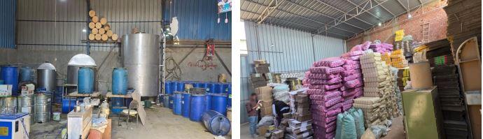 ضبط ورشة لإنتاج مبيدات مجهولة المصدر تحتوي على 18 طن مواد خطرة في مصر