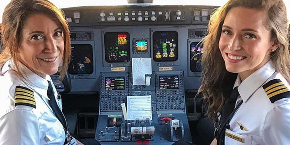 المرأة العاملة في الطيران