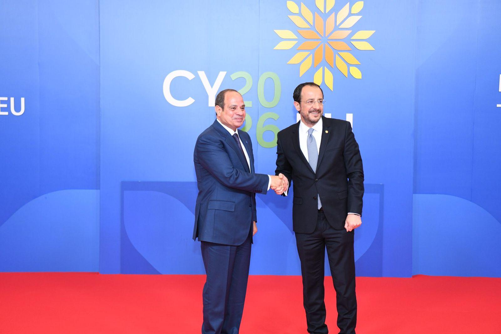 السيسي ونظيره القبرصي يبحثان مستجدات ربط حقول الغاز القبرصية بالبنية التحتية المصرية
