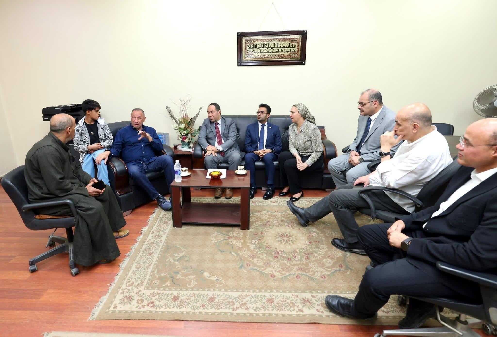 الخطيب يزور المشجع عبد الله عربي