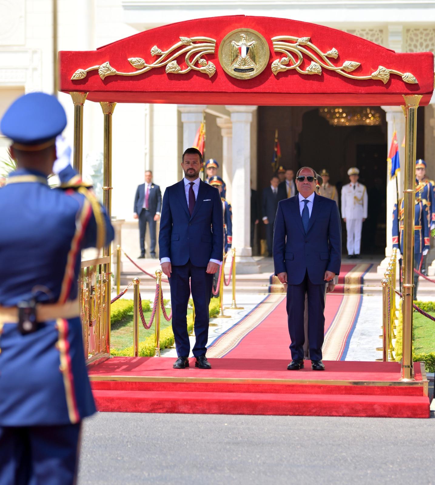 السيسي يستقبل رئيس جمهورية الجبل الأسود
