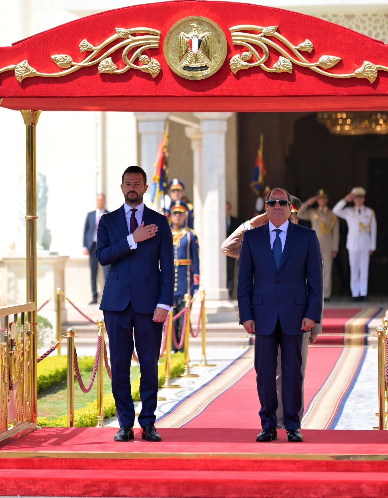 السيسي يستقبل رئيس جمهورية الجبل الأسود
